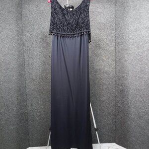 1950's Black Rayon Velvet Bodice Dingle Ball Dress by Best & Co, 5th Ave